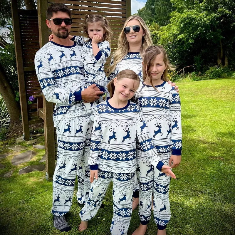 CHINEE Family Christmas Pajamas Set Custom Matching Pjs for Whole Family