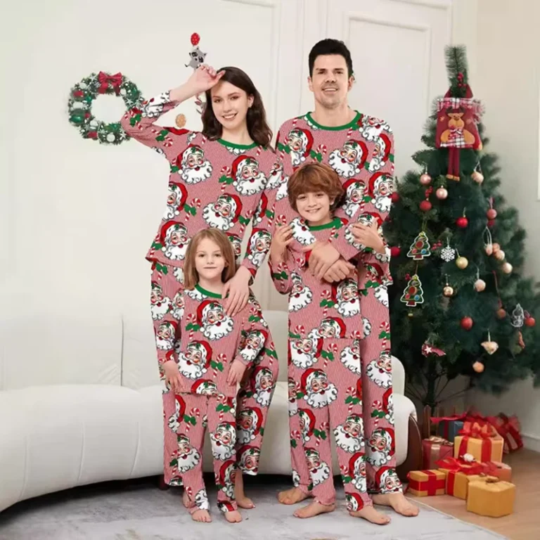 CHINEE-Family-Christmas-Pajamas-Set-Matching-Father-Mother-Kids-Elastic-Waist-Homewear-Fashion-Print-Sleepwear
