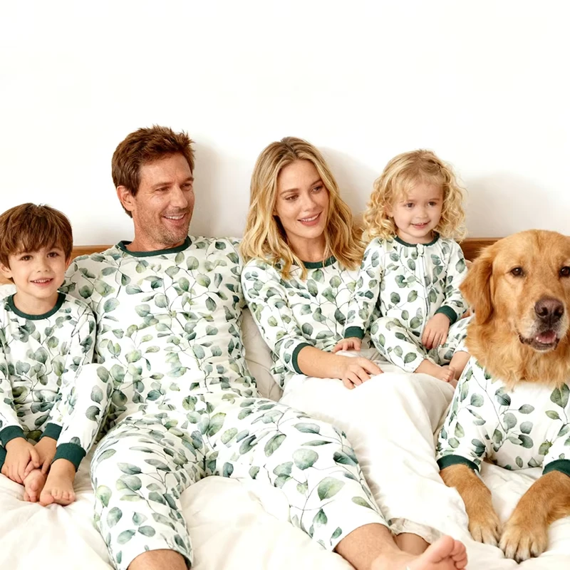 CHINEE Family Matching Clothes Pajamas Set Mother Father Kids Son Matching Outfits Baby Girl Rompers Sleepwear Pajamas