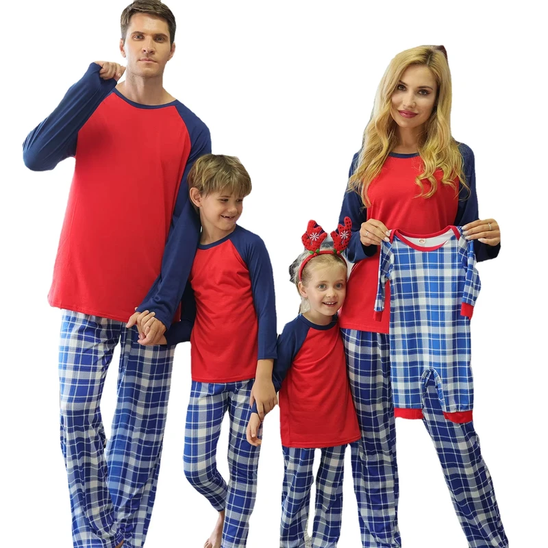 CHINEE Family Matching Clothes Sets Custom Little elk printing Christmas Pajamas Home Suits