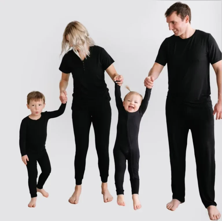 CHINEE-Family-Matching-Outfits-Long-Sleeve-Shirts-Top-and-Pants-Mommy-and-Me-Pajama-Sets-Mommy-and-Me-Outfits