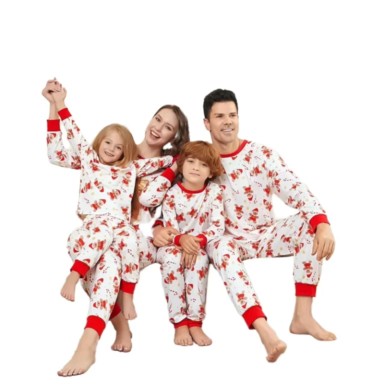 CHINEE-Family-Matching-Pajamas-Set-High-Quality-Spandex-Bamboo-Fiber-Family-Pajamas-Set