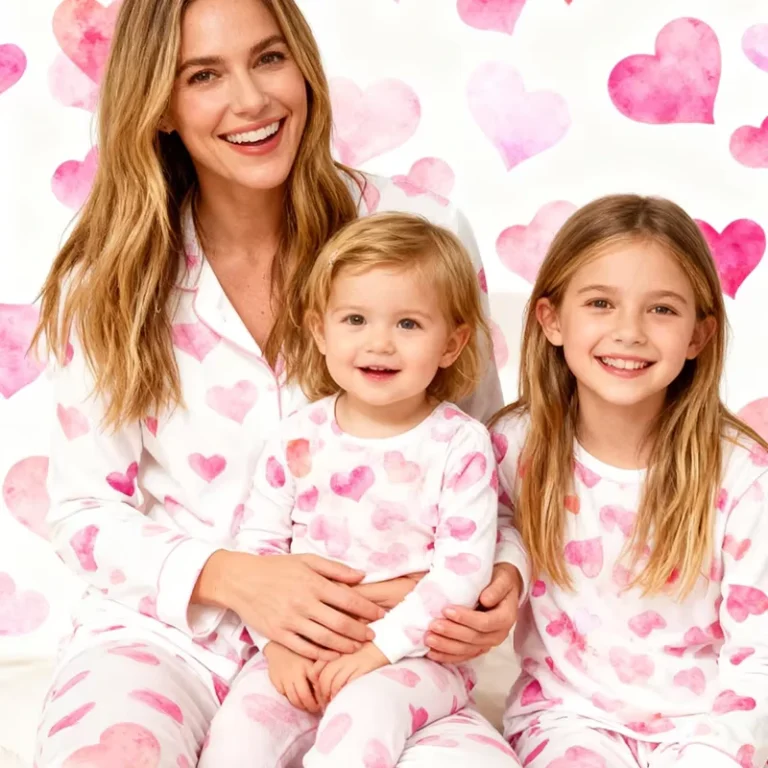 CHINEE-Family-Matching-Pajamas-Set-Valentines-Day-Sleepwear-Couple-Parent-Kids-Brother-Sister-PJs-Customizable