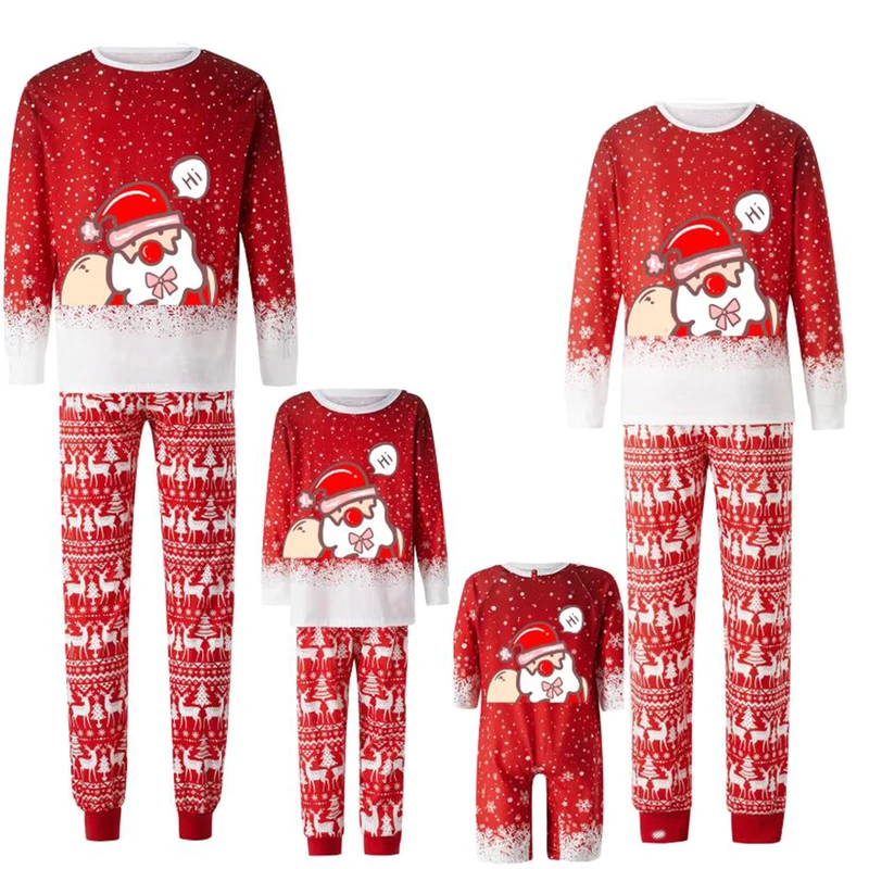 CHINEE Family Outfits Casual Parent Child Set Christmas Set for Families Parent Child Outfit