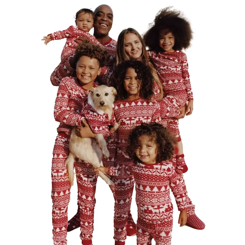 CHINEE Family Set Christmas Clothes Pjs Mom Dad and Me Family Matching Outfits for Festivals and Family Party
