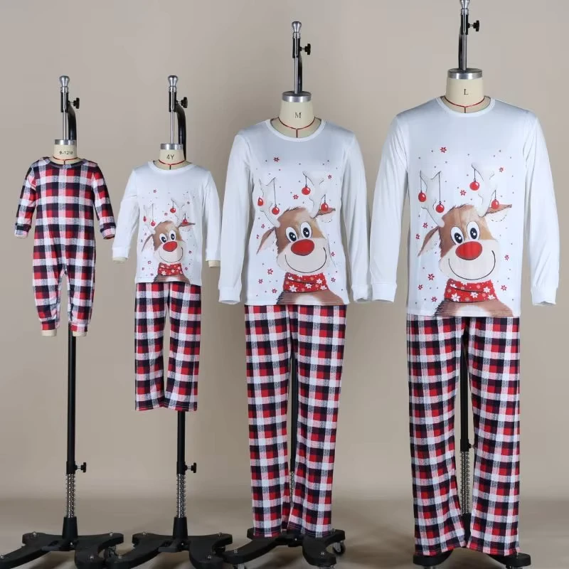 CHINEE Family Set Clothes Christmas Pajamas Family Set Family Matching Outfits