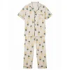 CHINEE Fashion Customize Unisex Lounge Comfortable Soft Pajama Pants for Women Men Beige