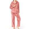 CHINEE Fashion Design Women's Thermal Comfortable 100% Polyester Pajamas Set