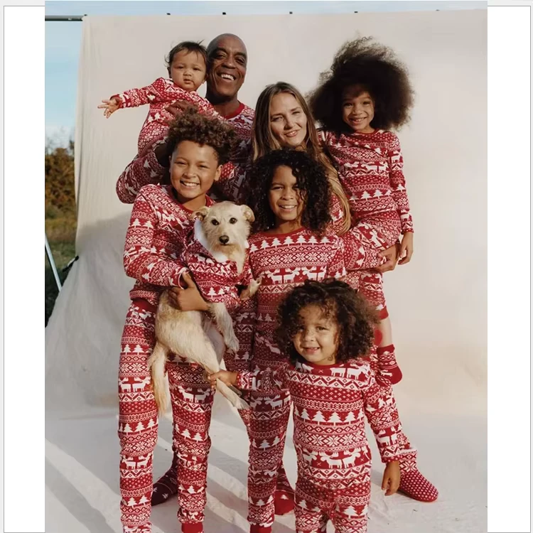CHINEE Fashion Family Matching Women Personalised Christmas Pyjamas High Quality