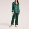 CHINEE Fashion Ladies Sleepwear Women's Clothes Customized Nightgown Casual Long Sleeve Satin Pajama for Women Sets