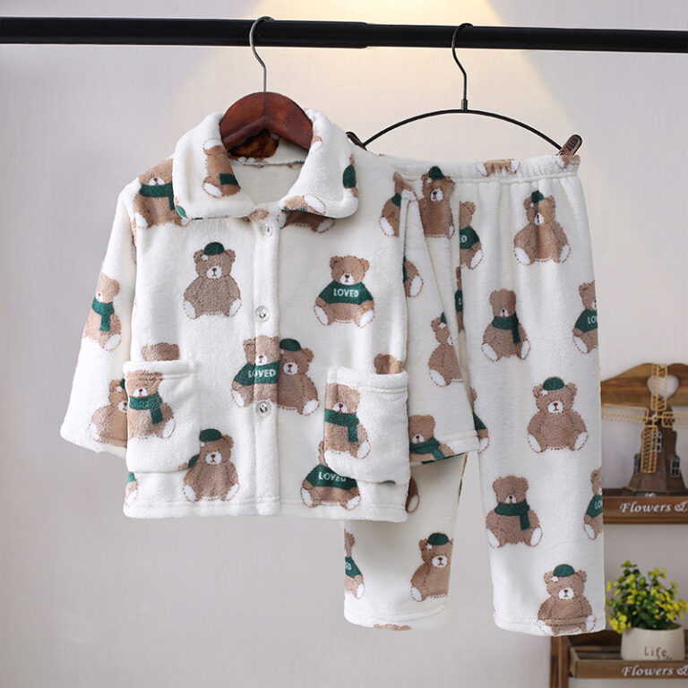 CHINEE-Flannel-Kid-Night-robe-Super-Warm-and-Comfortable-Kid-Bathrobe-Fleece-Thickened-Flannel-Baby-Girl-Pajamas