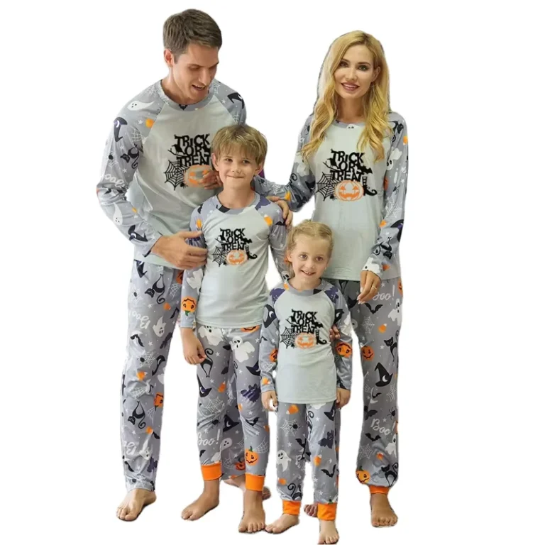 CHINEE-Halloween-Pumpkin-Sleepwear-Two-Piece-Set-Soft-Long-Sleeve-Pajamas-Family-Pjs-for-Women-Man-Kids-Matching-PJ