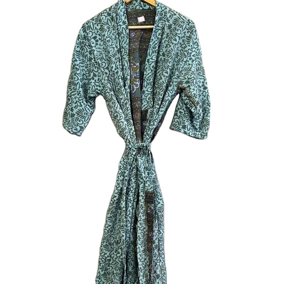 CHINEE Handmade Long Silk Kimono Personalized Women Wedding Bride Bridesmaid Robes Soft Nightwear Dress Summer Autumn