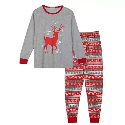 CHINEE High Quality 2-Piece Customizable Unisex Christmas Snowman Tie Dye Pajamas Set with Night Wear and Sleep Wear