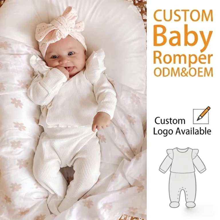CHINEE-High-Quality-Autumn-Baby-Girl-Romper-Soft-Fabric-Newborn-Clothing-Sets-2-Piece-Ruffle-Kids-Cotton-Pajamas-Set