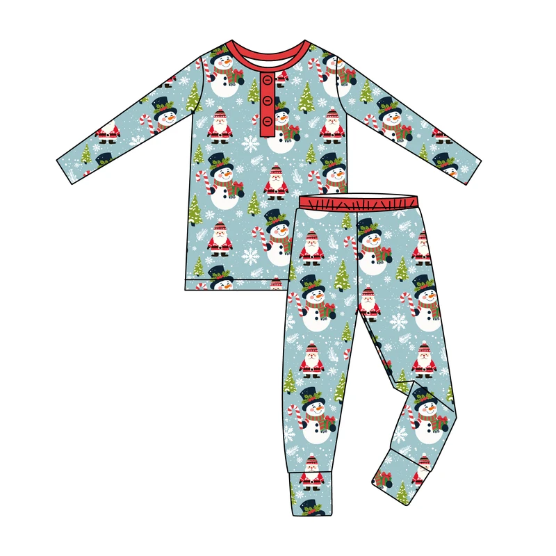CHINEE High Quality Boys Girls Baby Bamboo Clothing Long Sleeve Pajamas Sets Casual Children Loungewear Sleepwear Toddler Pyjama Sets