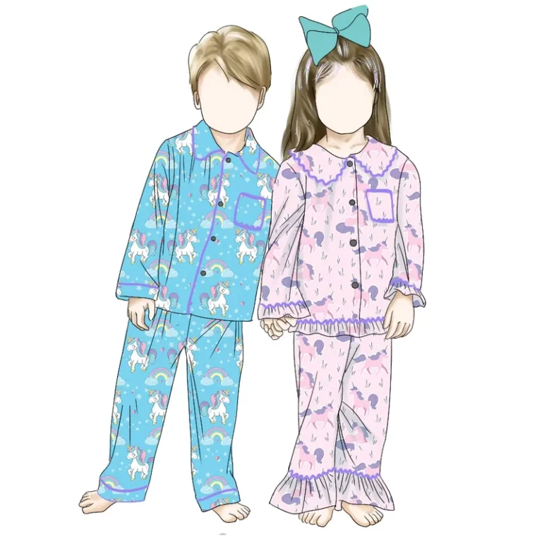CHINEE-High-Quality-Breathable-Kids-Sleepwear-Girls-Ruffle-Pajamas-Boy-Pajama-Set