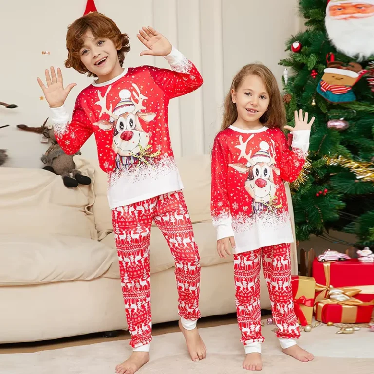 CHINEE-High-Quality-Christmas-Family-Matching-Pajamas-Family-Holiday-Pjs-Matching-Sets