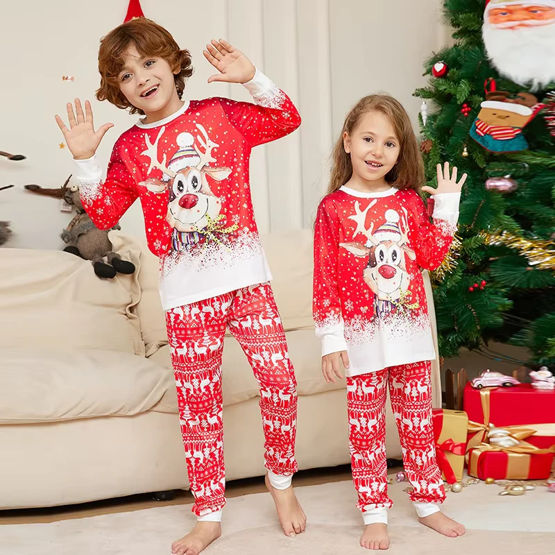 CHINEE High Quality Christmas Family Matching Pajamas Family Holiday Pjs Matching Sets