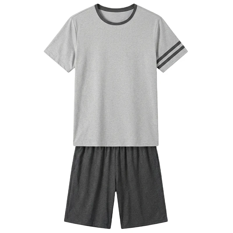 CHINEE High Quality Control Summer Soft Breathable Pajama Short Set For Men