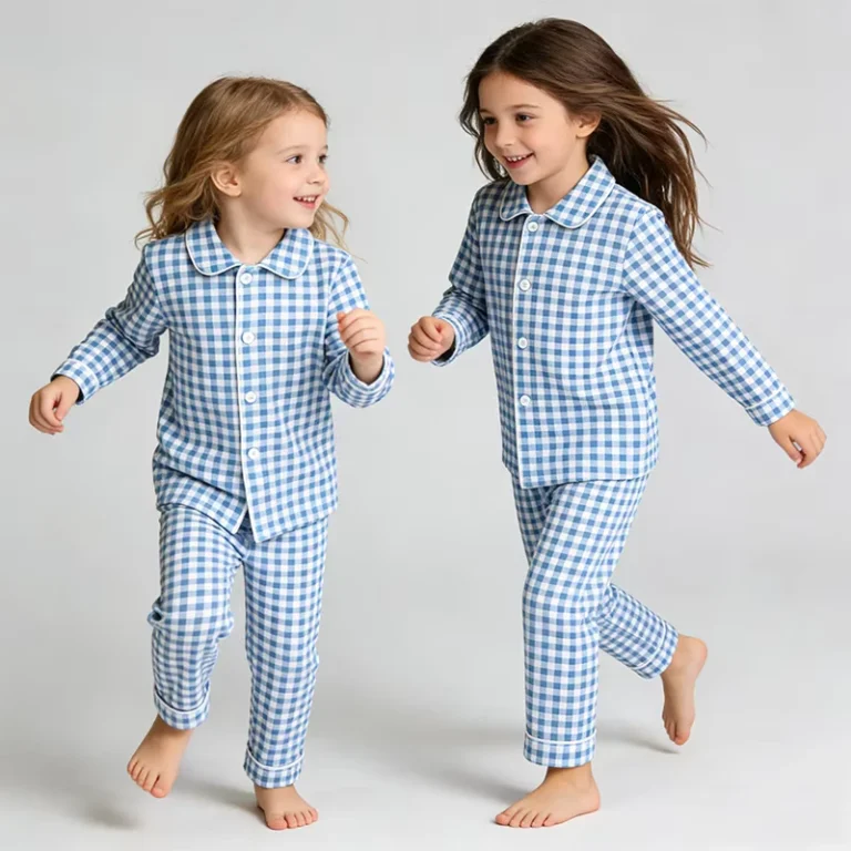 CHINEE-High-Quality-Long-Sleeve-Baby-Pajamas-Kids-Cotton-Kids-Pajamas-Bubble-Yarn-Sleepwear-Baby-Casual-Loungewear-Sets