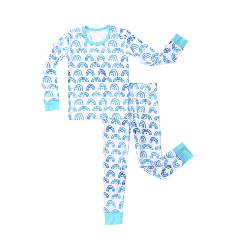 CHINEE High Quality Pattern Baby Sleepwear Clothing Bamboo Pjs Children Boys Girls Pajama Sets Long Sleeve Toddler Sleeper Pyjama Sets