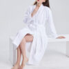CHINEE High Quality Personalized 100 Cotton Velour Hotel Robe Sleepwear Dressing Oversize Thick Soft Fluffy Shawl Collar Bathrobe