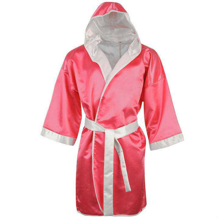 CHINEE High Quality Unisex Satin Boxing Robe with Hood Comfortable and Durable Boxing Gown for Gyms Custom Boxing Robe