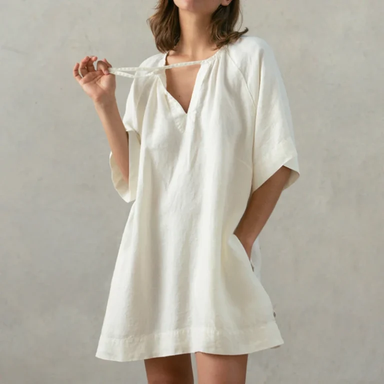 CHINEE-Home-Woman-Night-Dress-Soft-Cotton-O-Neck-Casual-Loose-Short-Sleeve-Sleep-Pajamas-Elegant-Straps-Design-for-Summer-Spring
