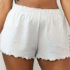 CHINEE Homewear Short Custom Women High Waisted Sleep Shorts Polyester