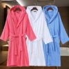 CHINEE Hooded Bathrobe 100% Cotton Economic Quality Bathrobes for Bathroom Hotel Home