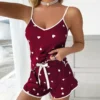 CHINEE Hot Selling Plus Size Women's Summer Sleepwear Adult Night Wear Sexy Ladies Pyjamas Women's Pajamas Set Elastic Waist Knitted