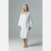 CHINEE Hotel Cotton Bath Robe Quick Dry Terry Weave Spa Robe with Rapid Absorption for Summer Autumn