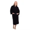 CHINEE In Stock Plush Oversize Winter Soft Warm Long Flannel Bathrobe with Hooded Women Thick Night Fleece Bath Robes