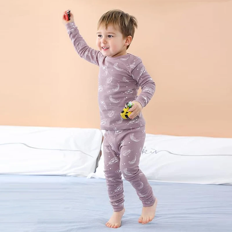 CHINEE Infant Baby Pajamas 100% Cotton Quick Dry Breathable PJs for Boys & Girls