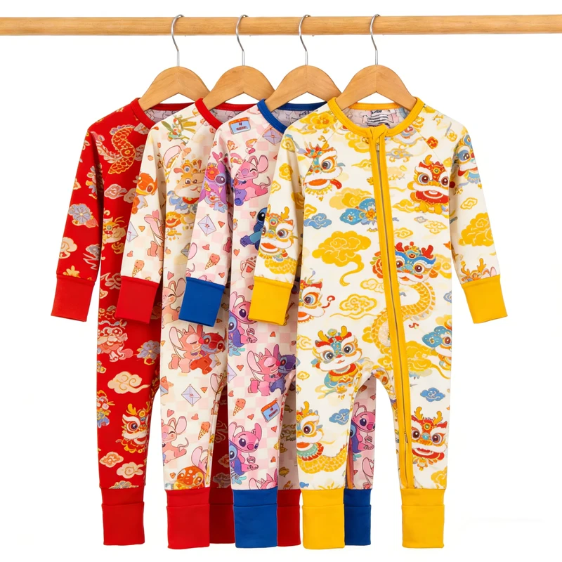 CHINEE Infant Bamboo Romper Baby Zippy Sleeper Kids Pajama Sleep Set ODM Manufacturer Direct Fast Delivery Custom