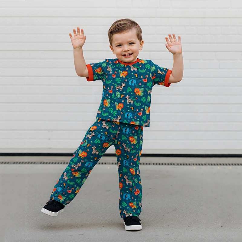 CHINEE Infant Cotton Sleeper Toddler Baby Newborn Printing Gift Set Long Sleeve Jumpsuits Rompers Bamboo Fiber Pajamas