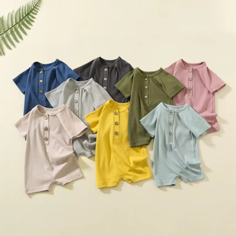 CHINEE-Infant-Girls-Boys-Home-Clothing-Set-Cotton-Pajamas-Short-Sleeve-Kids-Pajamas-Onesie-Baby-Sleepwear