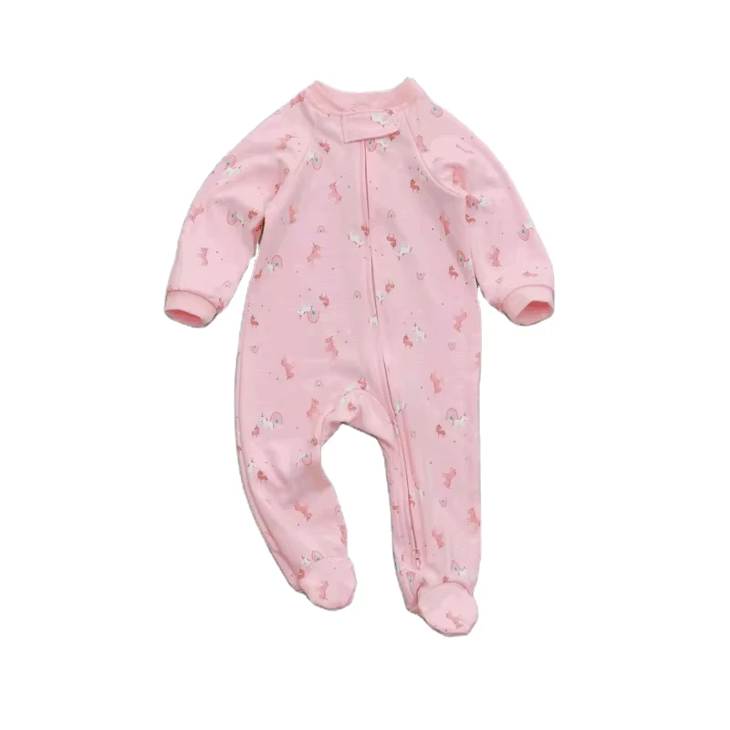 CHINEE Infant Sleepsuit Toddler Onesie Baby Kids Onesie Pajamas Bodysuit Sleeping Suit Magnetic Pajamas
