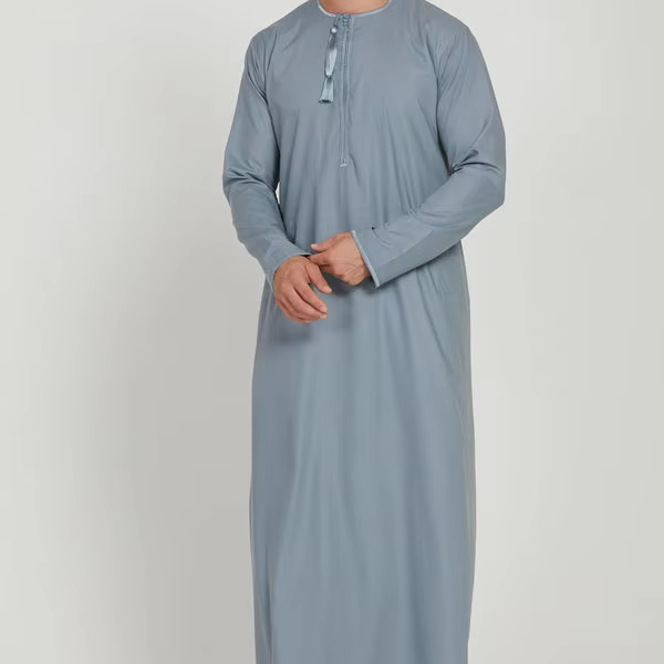 CHINEE Islamic Clothing Men's Long Sleeve Thobes Superior Quality Custom Fabric Made Modest Style Arabic Dubai Men's Wear Thawbs