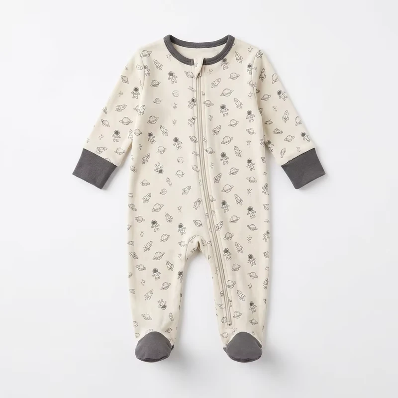CHINEE KA YICK 100% Organic Cotton Casual Baby Zipper Style Washable Customized Size Soft Sleeping Bag Printed Design ODM OEM Service