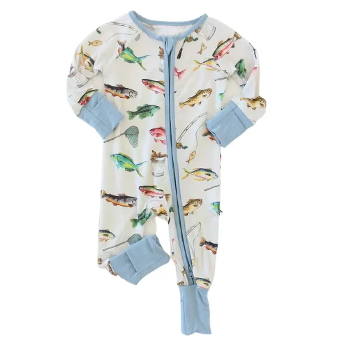 CHINEE Kids 95%bamboo 5%spandex Baby Footless Zipper Romper One Piece Bamboo Baby Pajamas