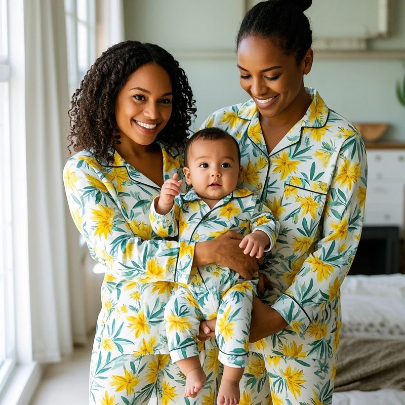 CHINEE Kids Bamboo Pajama Set Children Boys Girls Pajamas Children Clothes Toddler Clothing Baby Bamboo Romper Pajamas Set