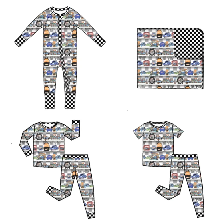 CHINEE-Kids-Bamboo-Pyjamas-Colorful-Print-Newborn-Baby-Girl-Zippy-Two-Ways-One-Pc-Pjs-Bamboo
