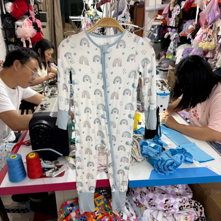 CHINEE-Kids-Bamboo-Zippy-Pajamas-Soft-Stretch-Baby-Sleeper-One-Piece-Zip-Romper-Custom-Print-Sleepwear-Set
