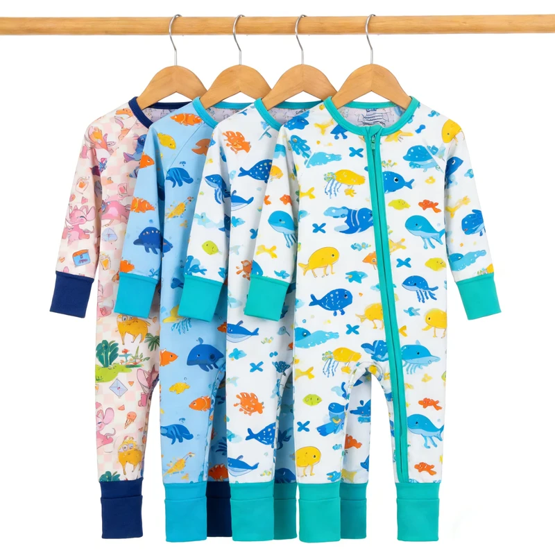 CHINEE Kids Premium Zippy Romper Baby Sleepwear Night Collection ODM Manufacturer Direct Fast Shipping Custom Pajama Set