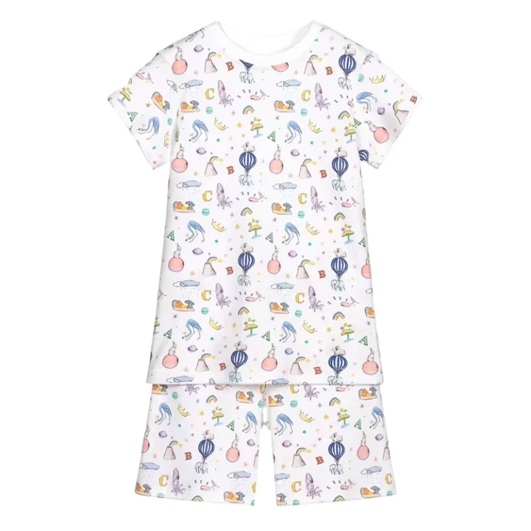 CHINEE-Kids-Short-Pyjama-Sets-2pk-Night-Suit-for-Baby-Pyjamas-Kids-Summer-Cotton-Organic-Cotton-Toddler-Sleeping-Lounge-Baby-Clothes