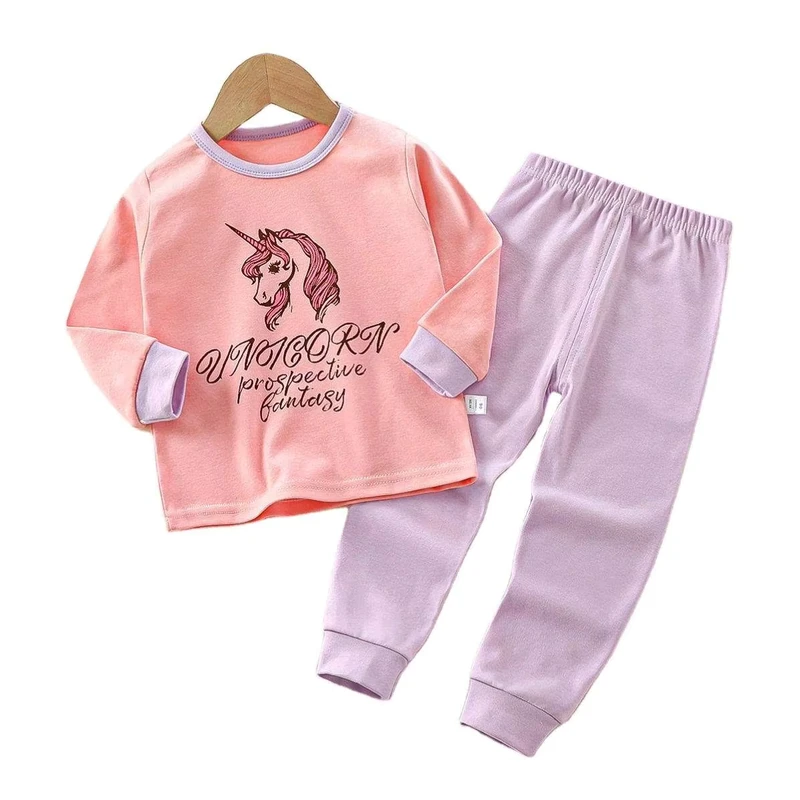 CHINEE Kids Sleepwear Girls Boys Baby Pajamas Toddler Pijama Cartoon Printed Cotton Children Pyjama Night Suits 0 10Years