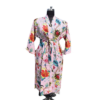 CHINEE Kimono Cotton Bathrobe Women's Summer Open Front Sleepwear Robe Beach Wear Dress