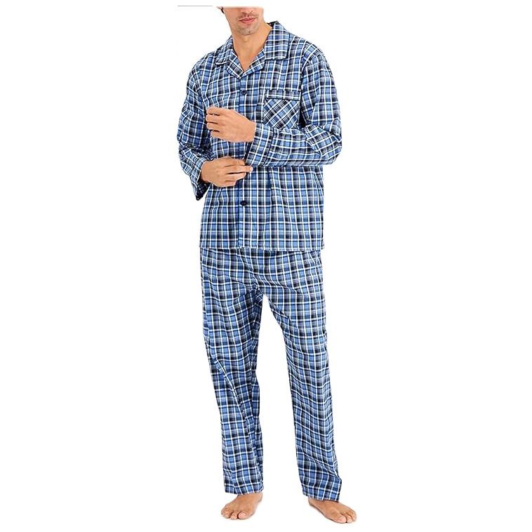 CHINEE Kivotech High Quality 100% Cotton Pajama for Men Pieces Lounge Sleepwear Suits Autumn Home Clothes Night Dress Men